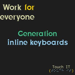 на темно-сером фоне надпись: generation inline keyboards